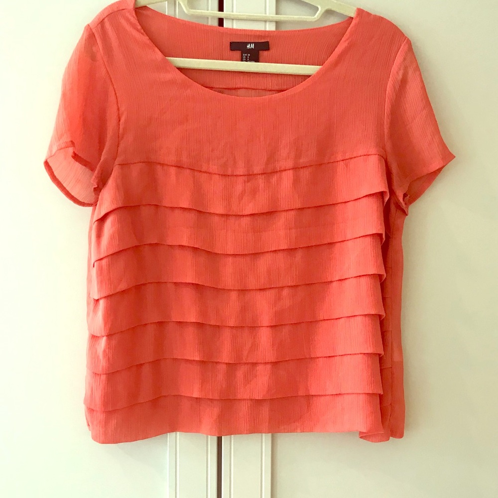 H&M layered short sleeve top